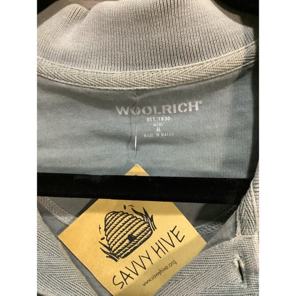 Slate Blue Woolrich Polo - Picture 3 of 3